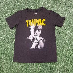 Tupac Graphic T Shirt Toddler Size 5T Black Bravado Short Sleeve BOYS YOUTH